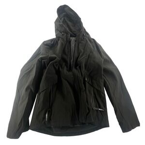 Mens Hooded‎ Rain Jacket Lightweight Waterproof Outdoor Coat Large Designer